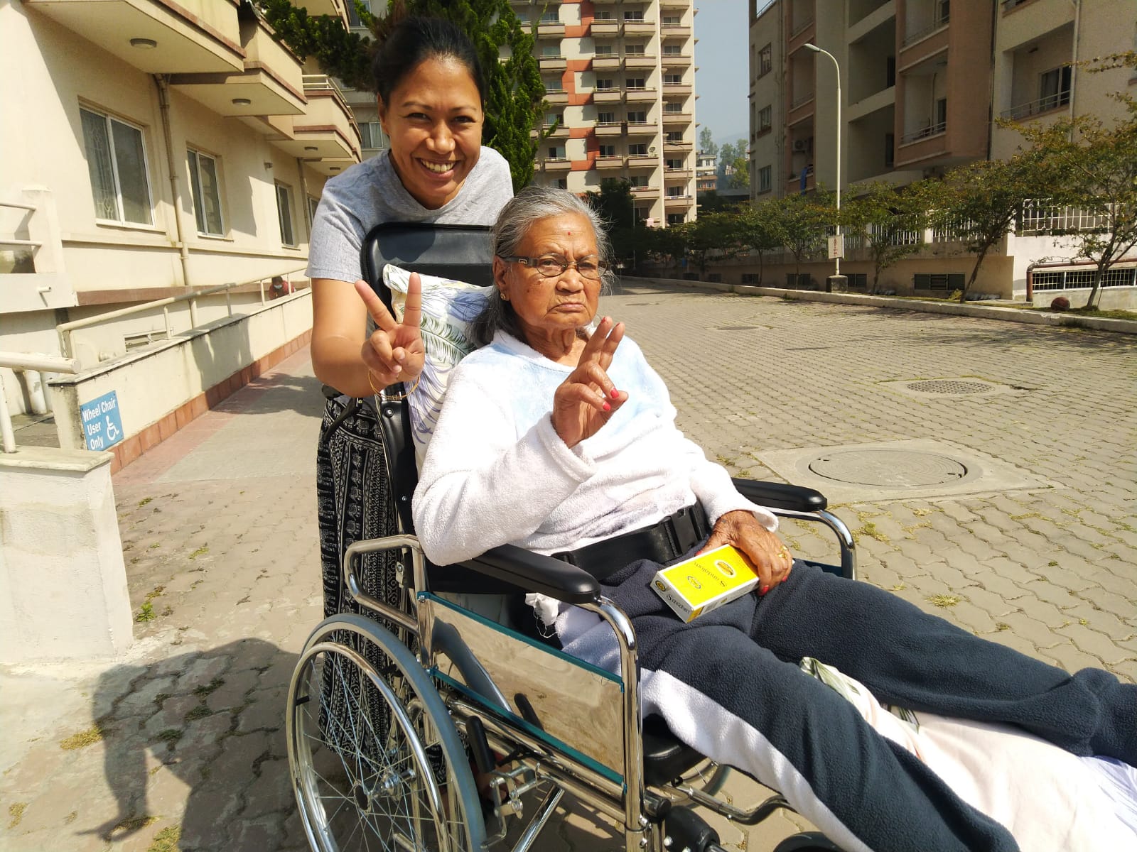 sumana with her granny